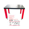 3D Welding table 1200 x 800 x 65mm Nitrided Finish W/44 pcs Clamping Kits