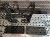 28mm Hole  3D  Welding table 2400 x1200 x200mm Nitrided Finish W/ Adjustable legs & 102pc Clamp Kit