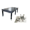 28mm Hole  3D  Welding table 2400 x1200 x200mm Nitrided Finish W/ Adjustable legs & 102pc Clamp Kit