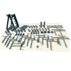 Package of 2pc 28mm Hole  3D  Welding table 1200 x1200 x200mm Nitrided Finish W/ one set 86pc Clamp Kit
