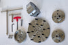 Wood Lathe Chuck 4.5" Self Centering Scroll W/5 types of jaws & M33X3.5