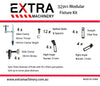 72 pcs  Modular Fixture Kit for 16mm hole weld table & 4-12mm Thick Table Top