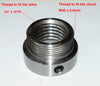 Insert 3/4"x 16TPI for Wood Lathe Chuck
