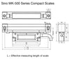 D80 LCD Digital Readout & Linear Scales Kit For Mill (470mm x 1, 670mm x 1, 920mm x 1)