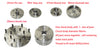 Package II Wood Lathe Chuck 3.75" Self Centering Scroll W/5 types of jaws & insert 1X10TPI
