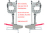 2 SETS OF SS-16F Deep Jaw Metal Shrinker Stretcher 1.6mm Capacity (Mild Steel)